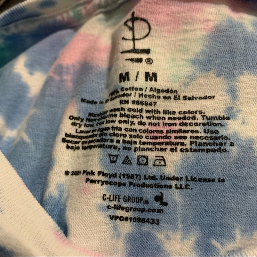 Pink Floyd London 1973 Tie Dye Tee Shirt - Picture 9 of 10